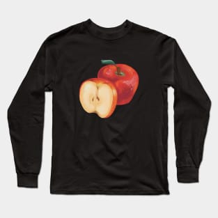 Bright Red Delicious Apple Long Sleeve T-Shirt